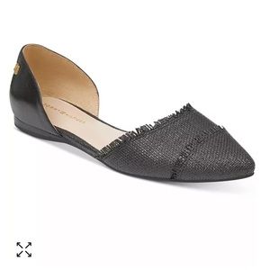 Tommy Hilfiger woven raffia d’Orsay flats size 8